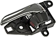 81265 Driver Side Chrome lever Interior Door Handle, With Door Lock Button, Help Series
