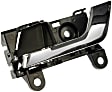 81266 Front Or Rear, Driver Side Chrome lever Interior Door Handle, With Door Lock Button, Help Series