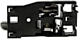 81281 Front Or Rear, Driver Side Gray bezel with chrome lever Interior Door Handle, With Door Lock Button, Help Series