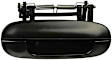 81314 Smooth Black Exterior Door Handle, Without Key Hole, Help Series