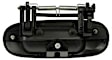 81314 Smooth Black Exterior Door Handle, Without Key Hole, Help Series