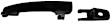 81323CD Front, Driver or Passenger Side Black Exterior Door Handle, With Key Hole, Help Series