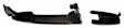 81344 Front, Passenger Side, or Rear, Driver or Passenger Side Textured Black Exterior Door Handle, Without Key Hole, Help Series
