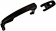 81345 Front, Driver Side Smooth Black Exterior Door Handle, With Key Hole, Help Series