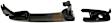 81345 Front, Driver Side Smooth Black Exterior Door Handle, With Key Hole, Help Series