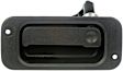 81362 Rear, Passenger Side Textured Black Exterior Door Handle, Without Key Hole, Standard Cab Pickup, Help Series
