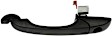 81376 Front, Driver Side Textured Black Exterior Door Handle, With Key Hole, Help Series