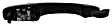 81382 Driver or Passenger Side Smooth Black Exterior Door Handle, Without Key Hole, Help Series