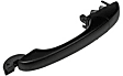 81382 Driver or Passenger Side Smooth Black Exterior Door Handle, Without Key Hole, Help Series