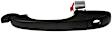 81383 Front, Driver Side Textured Black Exterior Door Handle, With Key Hole, Help Series