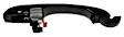 81383 Front, Driver Side Textured Black Exterior Door Handle, With Key Hole, Help Series