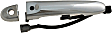 81406 Front, Driver Side Chrome Exterior Door Handle, With Key Hole, Help Series