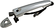 81406 Front, Driver Side Chrome Exterior Door Handle, With Key Hole, Help Series
