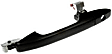 81423 Front, Driver Side Smooth Black Exterior Door Handle, With Key Hole, Coupe, Help Series