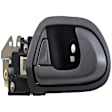 81438 Front, Driver Side Smooth Gray Interior Door Handle, With Door Lock Button, Sedan, Help Series