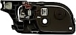 81459 Rear, Driver Side Brown Interior Door Handle, With Door Lock Button, Sedan, Help Series
