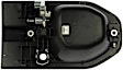 81490 Front, Driver Side Textured Black Exterior Door Handle, With Key Hole, Help Series