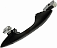 81518 Rear, Passenger Side Smooth Black Exterior Door Handle, Without Key Hole, Help Series