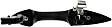 81518 Rear, Passenger Side Smooth Black Exterior Door Handle, Without Key Hole, Help Series