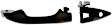 81519 Front, Driver Side Smooth Black Exterior Door Handle, With Key Hole, Help Series
