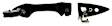 81519 Front, Driver Side Smooth Black Exterior Door Handle, With Key Hole, Help Series