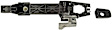 81526 Front, Driver Side Smooth Black Exterior Door Handle, With Key Hole, Help Series