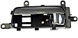 81537 Front, Driver Side Chrome Lever with Black Bezel Interior Door Handle, With Door Lock Button, Help Series