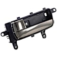 81549 Front Or Rear, Driver Side Chrome Lever with Black Bezel Interior Door Handle, With Door Lock Button, Help Series