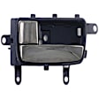 81549 Front Or Rear, Driver Side Chrome Lever with Black Bezel Interior Door Handle, With Door Lock Button, Help Series