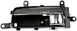 81551 Front Or Rear, Driver Side Chrome lever Interior Door Handle, With Door Lock Button, Help Series