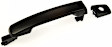 81558 Front, Driver Side Smooth Black Exterior Door Handle, With Key Hole, Help Series