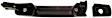 81558 Front, Driver Side Smooth Black Exterior Door Handle, With Key Hole, Help Series
