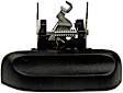81567 Rear, Passenger Side Textured Black Exterior Door Handle, Without Key Hole, Help Series