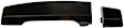81570 Rear, Driver or Passenger Side Smooth Black Exterior Door Handle, Without Key Hole, Crew Cab Pickup, Help Series