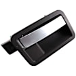 81637 Front Or Rear, Passenger Side Beige bezel with smooth silver lever Interior Door Handle, With Door Lock Button, Help Series