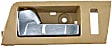 81763 Front, Driver Side Chrome lever Interior Door Handle, With Door Lock Button, Help Series