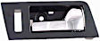 81773 Front, Passenger Side Chrome lever Interior Door Handle, With Door Lock Button, Help Series