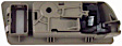 81774 Front, Driver Side Smooth Gray Interior Door Handle, With Door Lock Button, Help Series