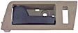 81774 Front, Driver Side Smooth Gray Interior Door Handle, With Door Lock Button, Help Series