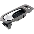 81813 Rear, Passenger Side Chrome lever Interior Door Handle, With Door Lock Button, Help Series
