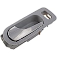 81816 Rear, Driver Side Gray bezel with chrome lever Interior Door Handle, With Door Lock Button, Help Series