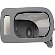 81816 Rear, Driver Side Gray bezel with chrome lever Interior Door Handle, With Door Lock Button, Help Series