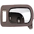 81822 Front, Driver Side Brown Interior Door Handle, With Door Lock Button, Help Series