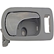 81827 Front, Passenger Side Gray bezel with chrome lever Interior Door Handle, With Door Lock Button, Help Series