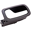 81890 Front, Driver Side Chrome Lever with Black Bezel Interior Door Handle, With Door Lock Button, Help Series