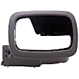 81890 Front, Driver Side Chrome Lever with Black Bezel Interior Door Handle, With Door Lock Button, Help Series