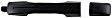 81940 Rear, Driver Side Smooth Black Exterior Door Handle, Without Key Hole, Help Series