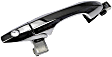 81958 Front, Driver Side Chrome Exterior Door Handle, With Key Hole, Help Series