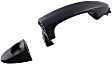 81960 Front, Driver or Passenger Side Smooth Black Exterior Door Handle, Without Key Hole, Help Series
