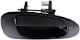 81965 Front, Passenger Side Smooth Black Exterior Door Handle, Without Key Hole, Coupe, Help Series